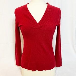 Sara Spencer Red sweater
